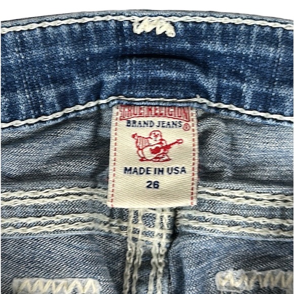 True Religion Johnny Big QT Women's Blue Denim RN#112790 Straight Leg Jeans 26 - Picture 7 of 8